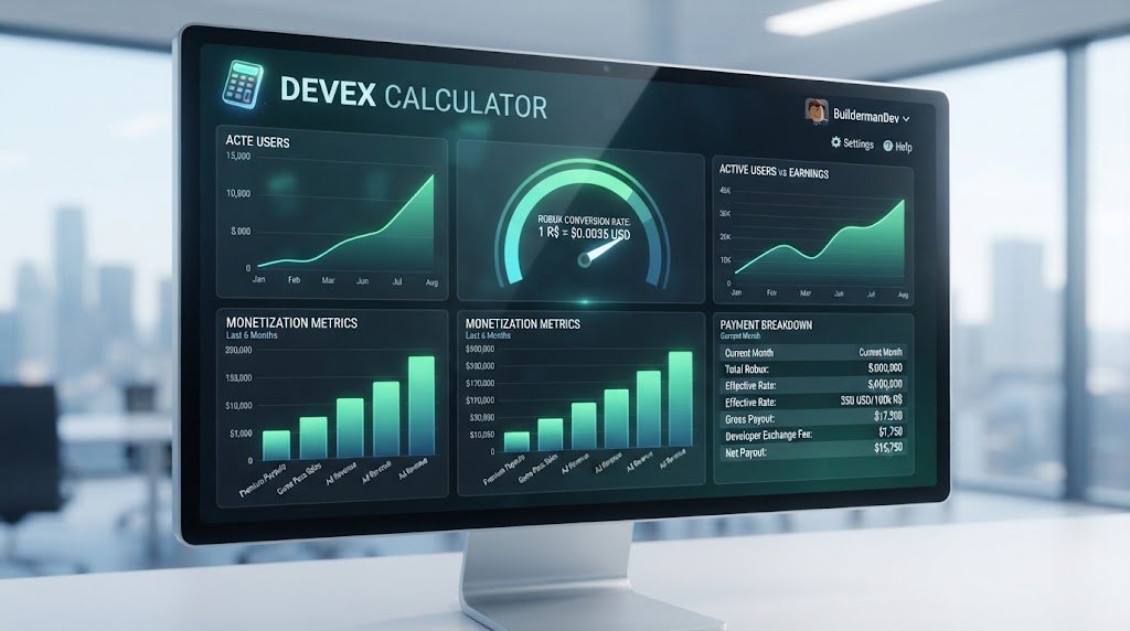 DevEx Calculator 2026: Calculate Robux to USD Earnings Instantly
