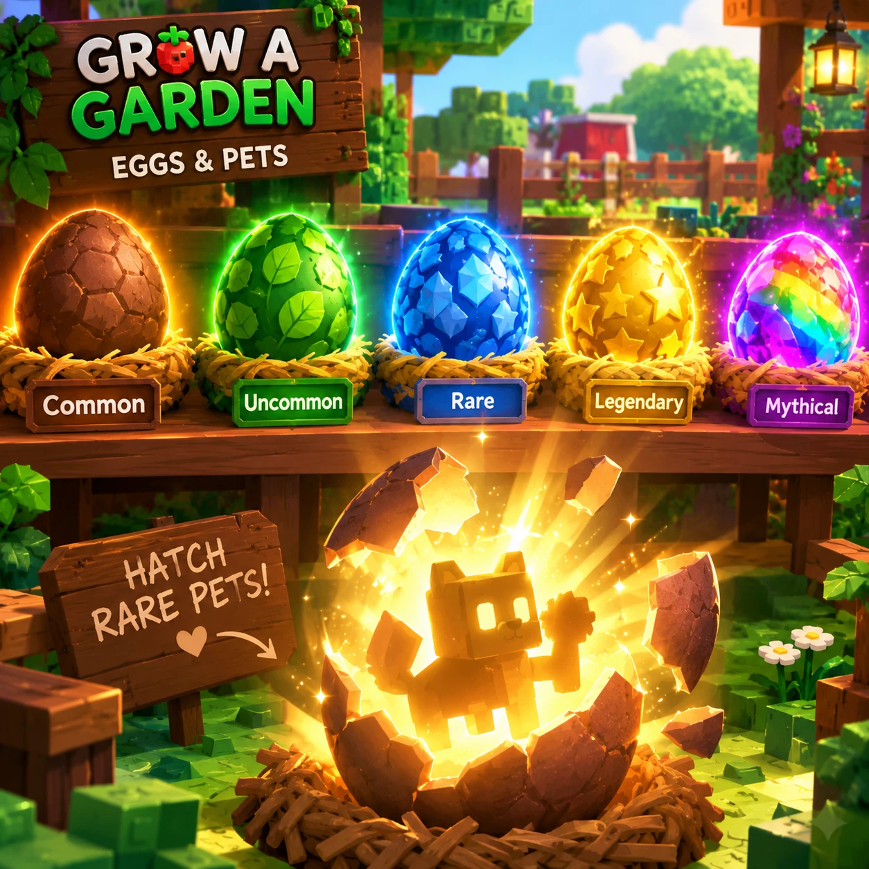 Grow a Garden Egg Guide: All Eggs, Hatch Times & Costs (2026)