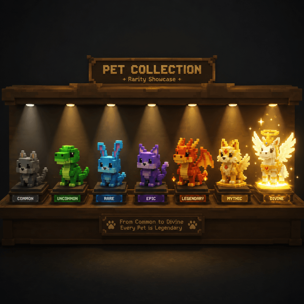 Grow a Garden pet rarity tiers